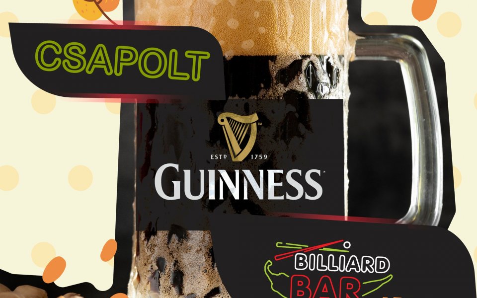 Csapolt Guinness a pultnál! 